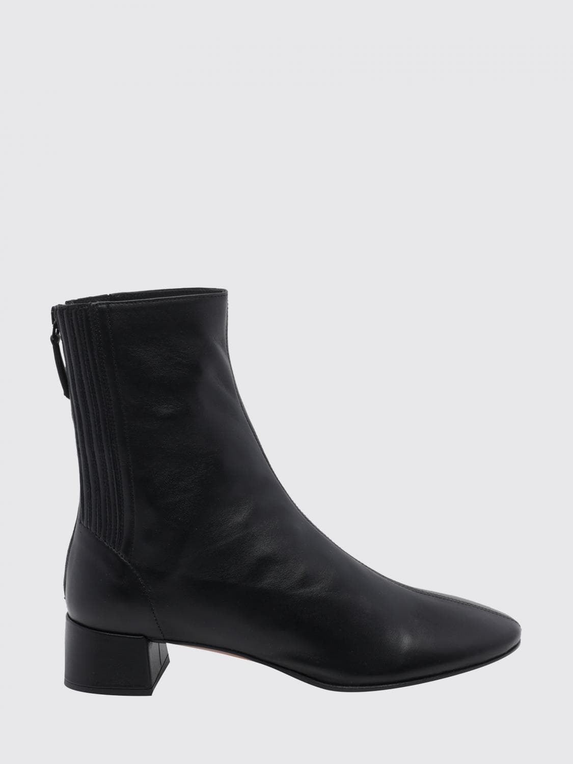 Aquazzura Saint Honorè Suede Chelsea Boots with Round Toe