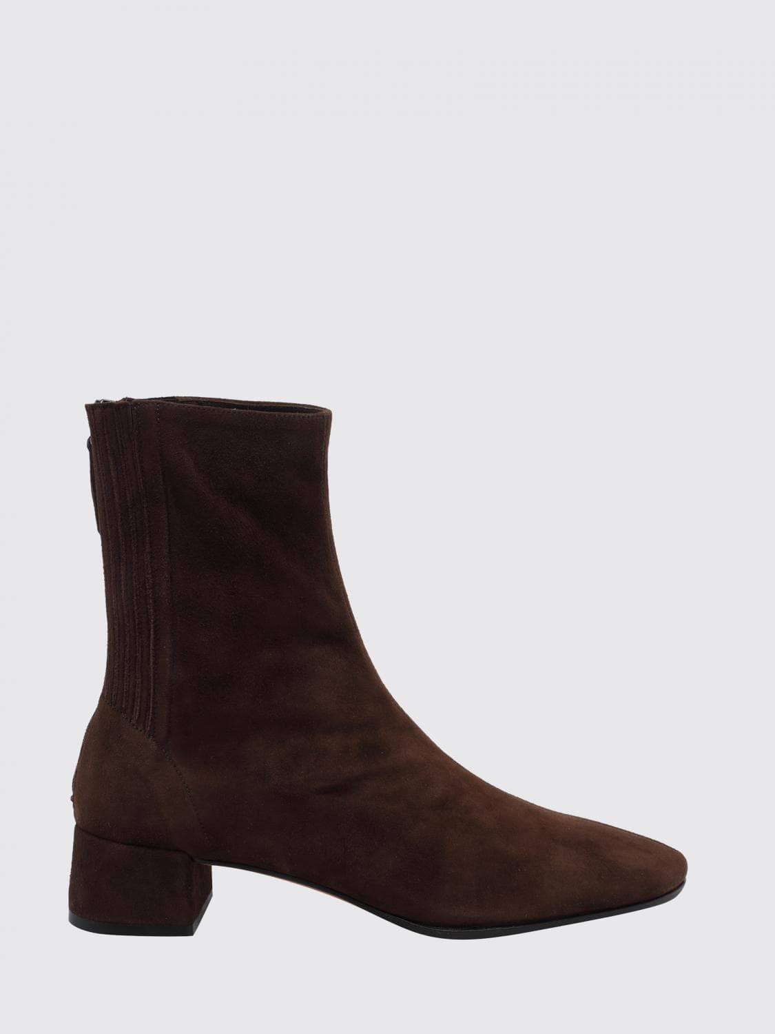 Aquazzura Saint Honorè Suede Chelsea Boots with Tapered Toe