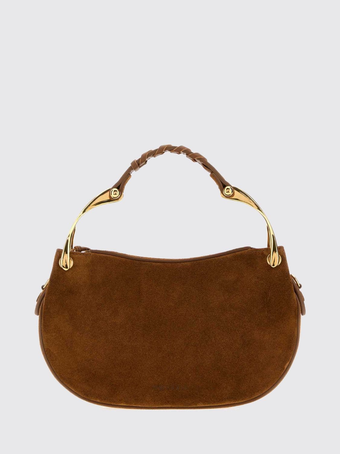 Mcqueen Wishbone Suede and Leather Mini Shoulder Bag · OS