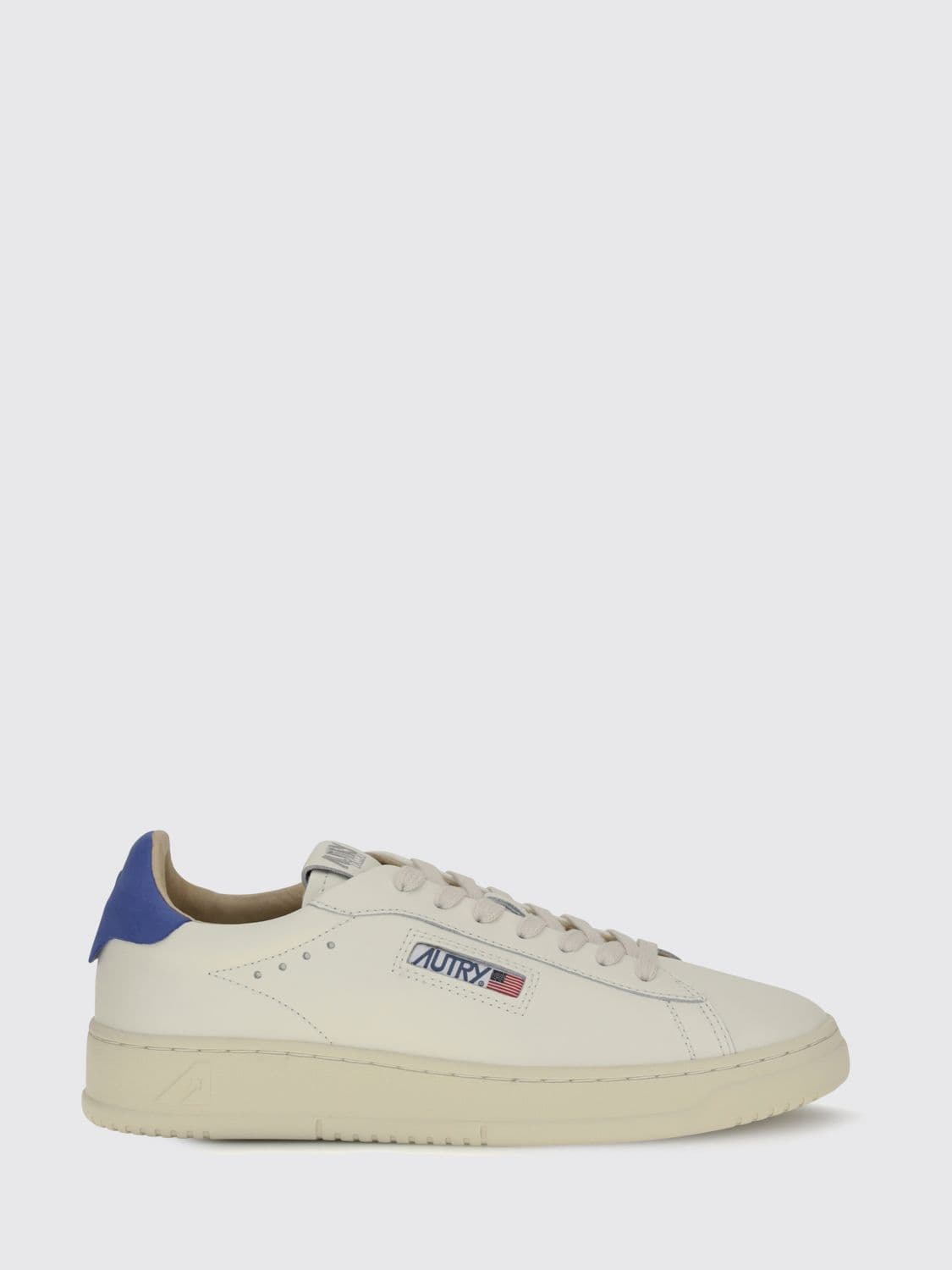 Autry Dallas Low Bicolor Smooth Calfskin Sneakers with Logo