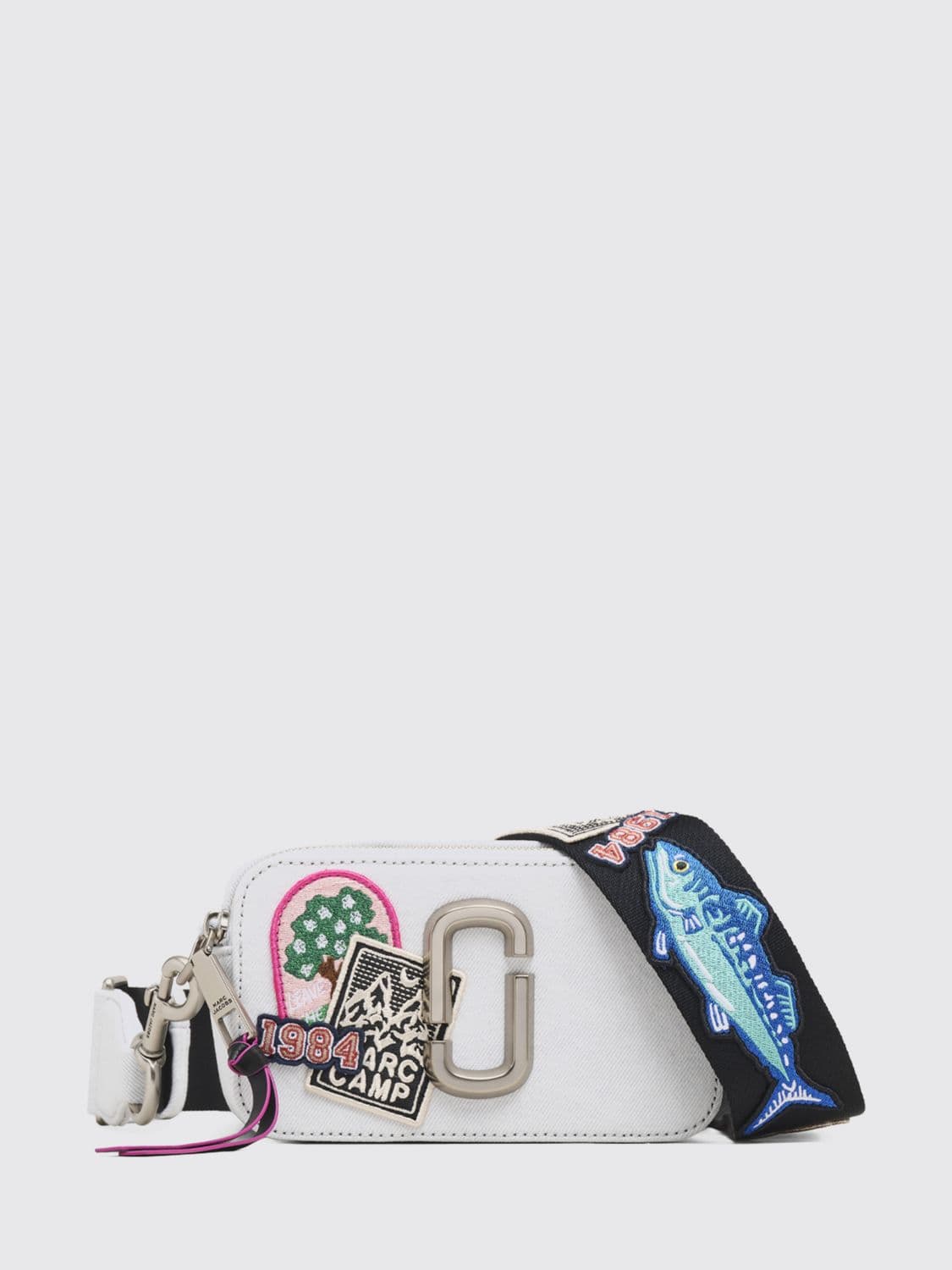 Marc Jacobs The Snapshot Mini Twill Crossbody Bag with Double J Logo · OS