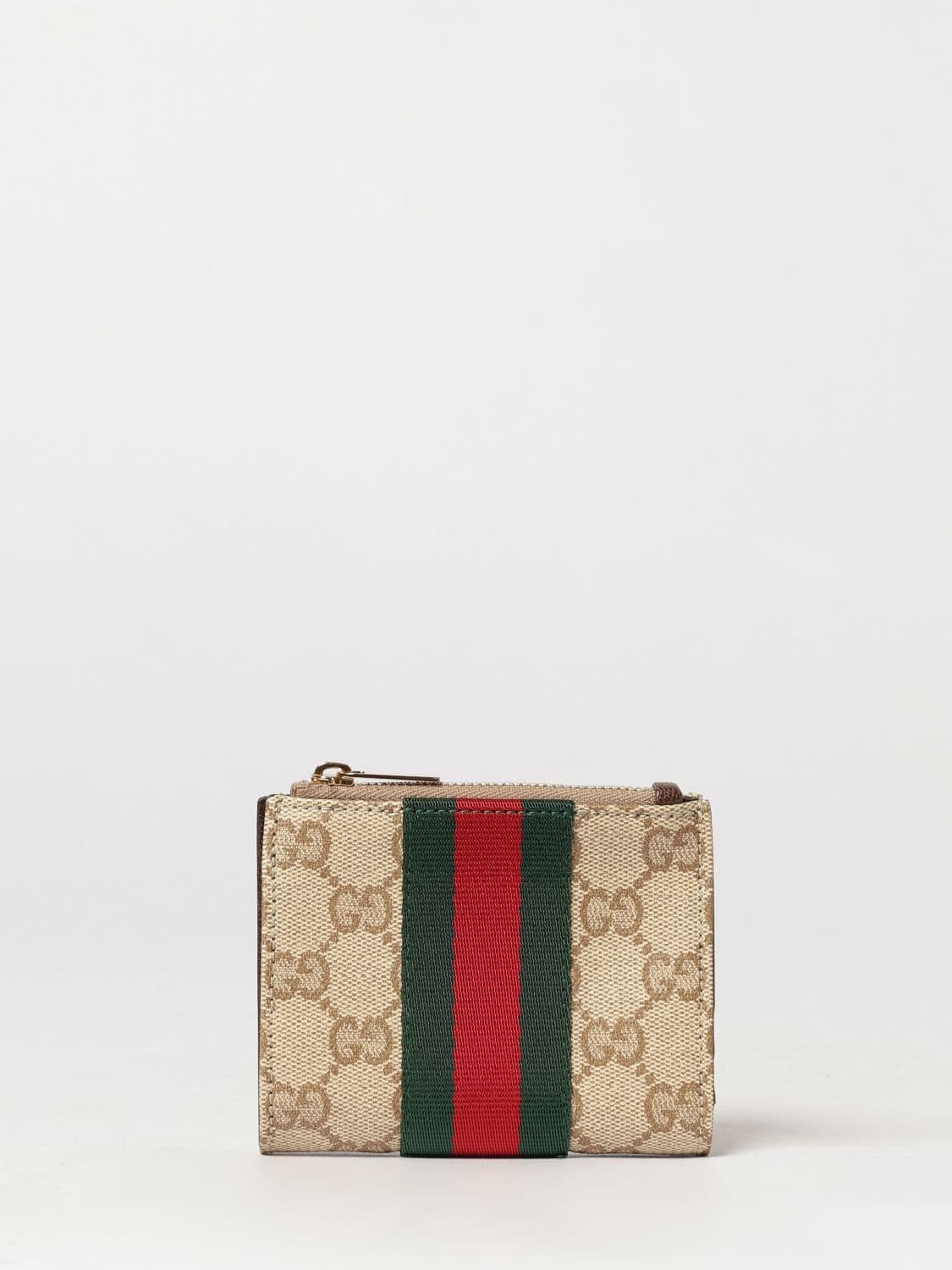 Gucci Bifold Wallet in GG Monogram Jacquard Fabric with Stripes · OS