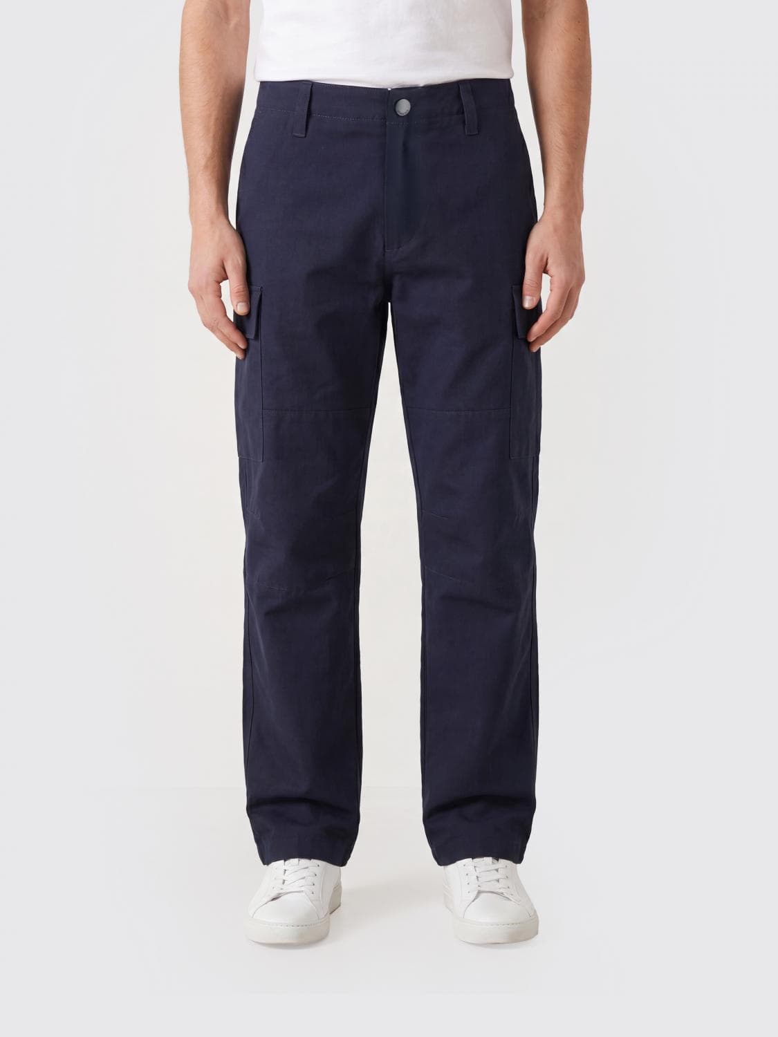 Burberry EKD Embossed Nylon Cargo Trousers with Drawstring Waist