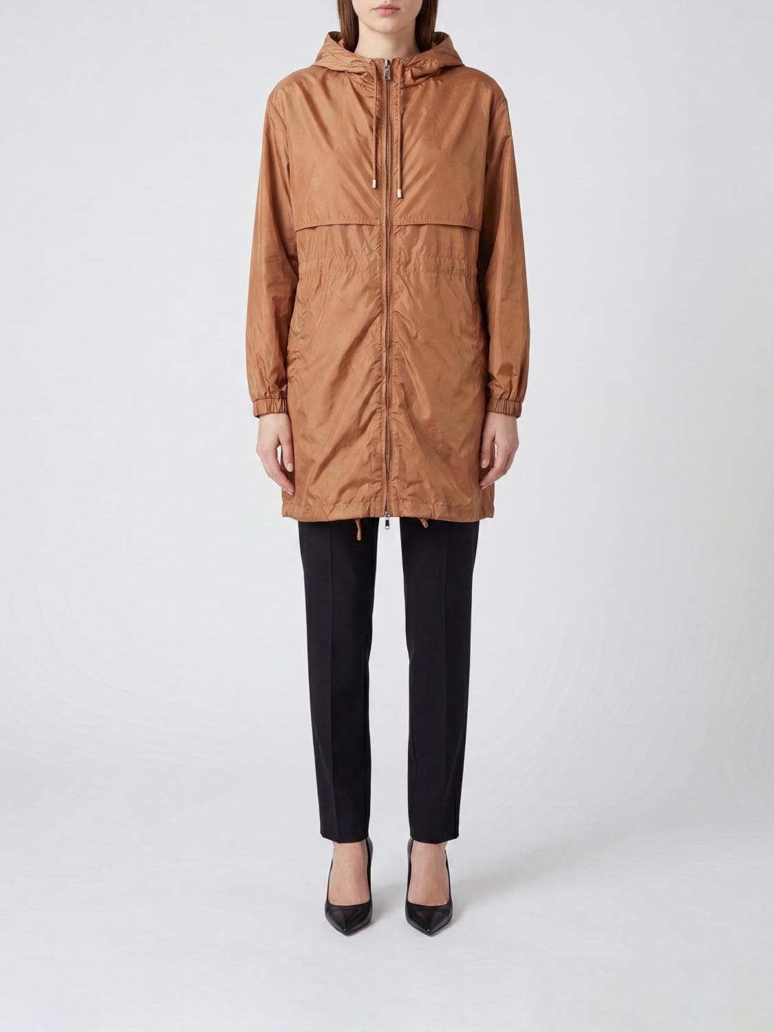 Semicouture Knee-Length Hooded Technical Fabric Parka · 42