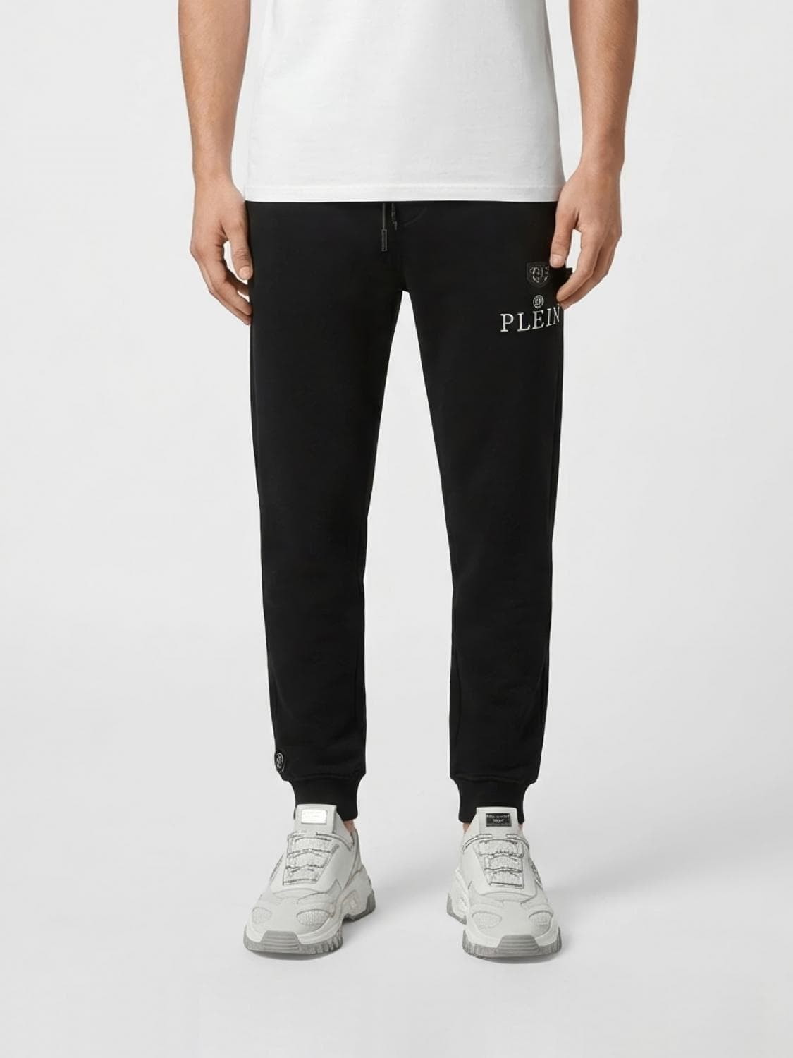 Philipp Plein Jersey Jogging Trousers with Elasticated Drawstring Waist