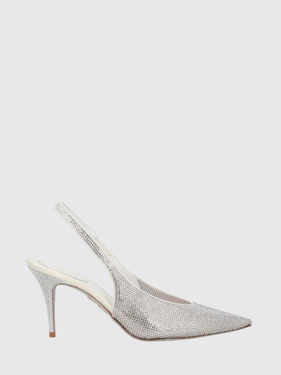 Rene Caovilla Jinny High-Heeled Slingbacks with Applied Crystals