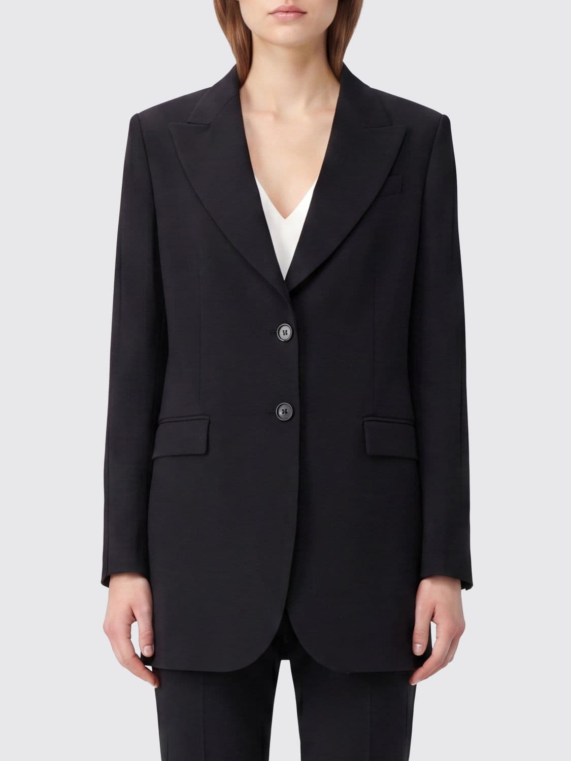 Pt Torino Single-Breasted Wool Blazer with Peak Lapels