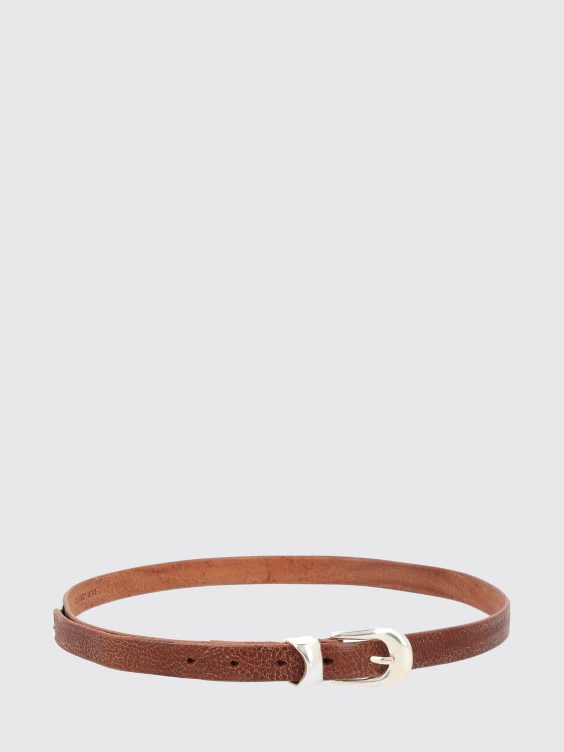 Our Legacy Grained Leather Belt with Pin Buckle