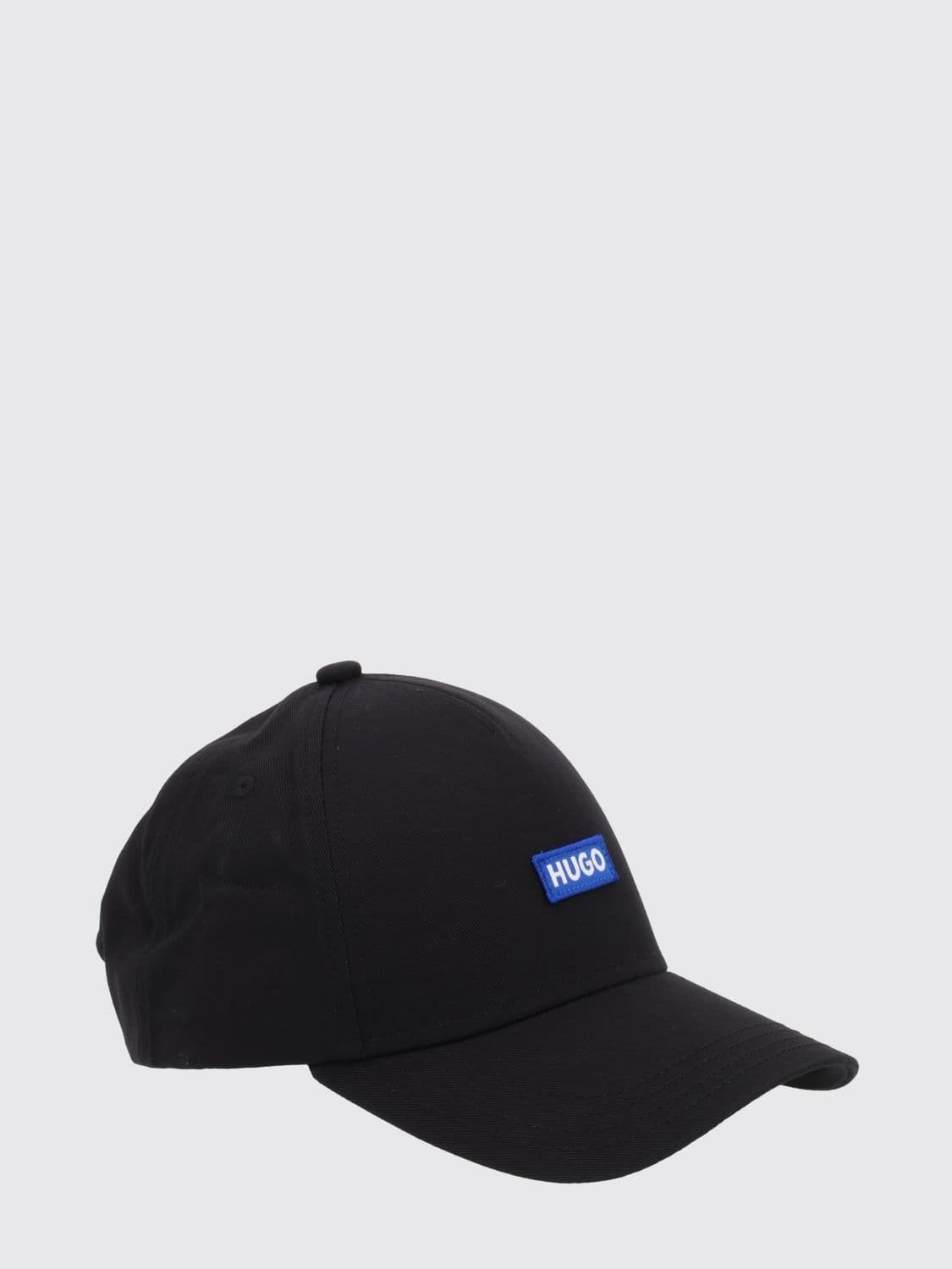 Hugo Cotton Baseball Cap with Logo Patch and Velcro Closure · OS