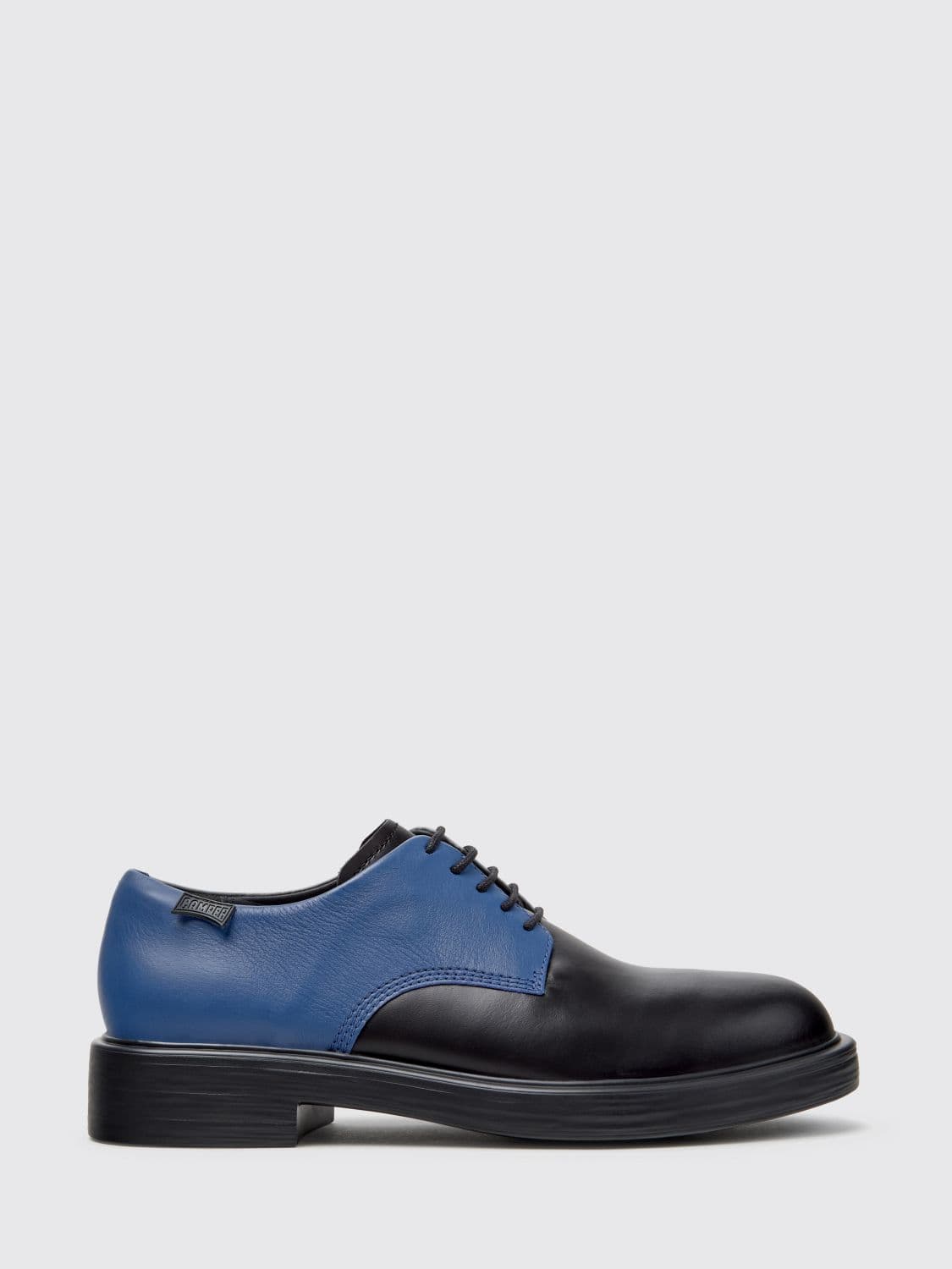 Camper Twins Bicolour Pattern Smooth Calfskin Leather Derby Shoes