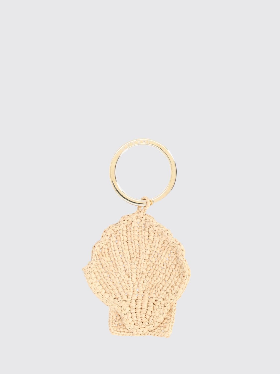 Manebi Shell Keyring in Shell-Shaped Crochet Raffia