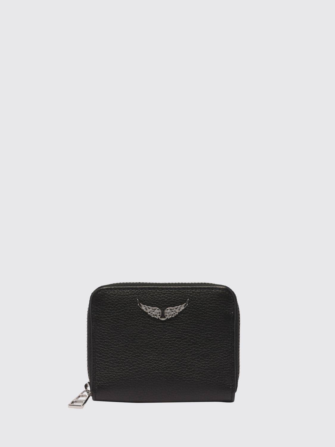 Zadig & Voltaire Continental Grained Cowhide Wallet with Zip Closure