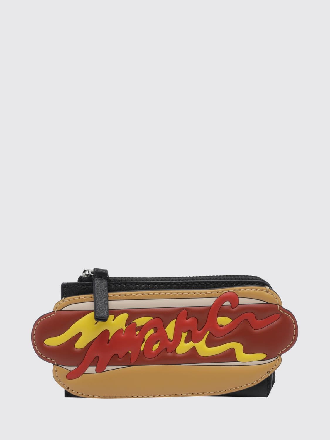Marc Jacobs Calfskin Leather Wallet with Contrasting Logo Print