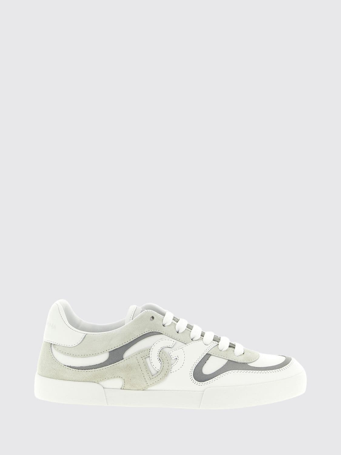 Dolce & Gabbana Portofino Bicolor Calf Leather Sneakers with DG Monogram