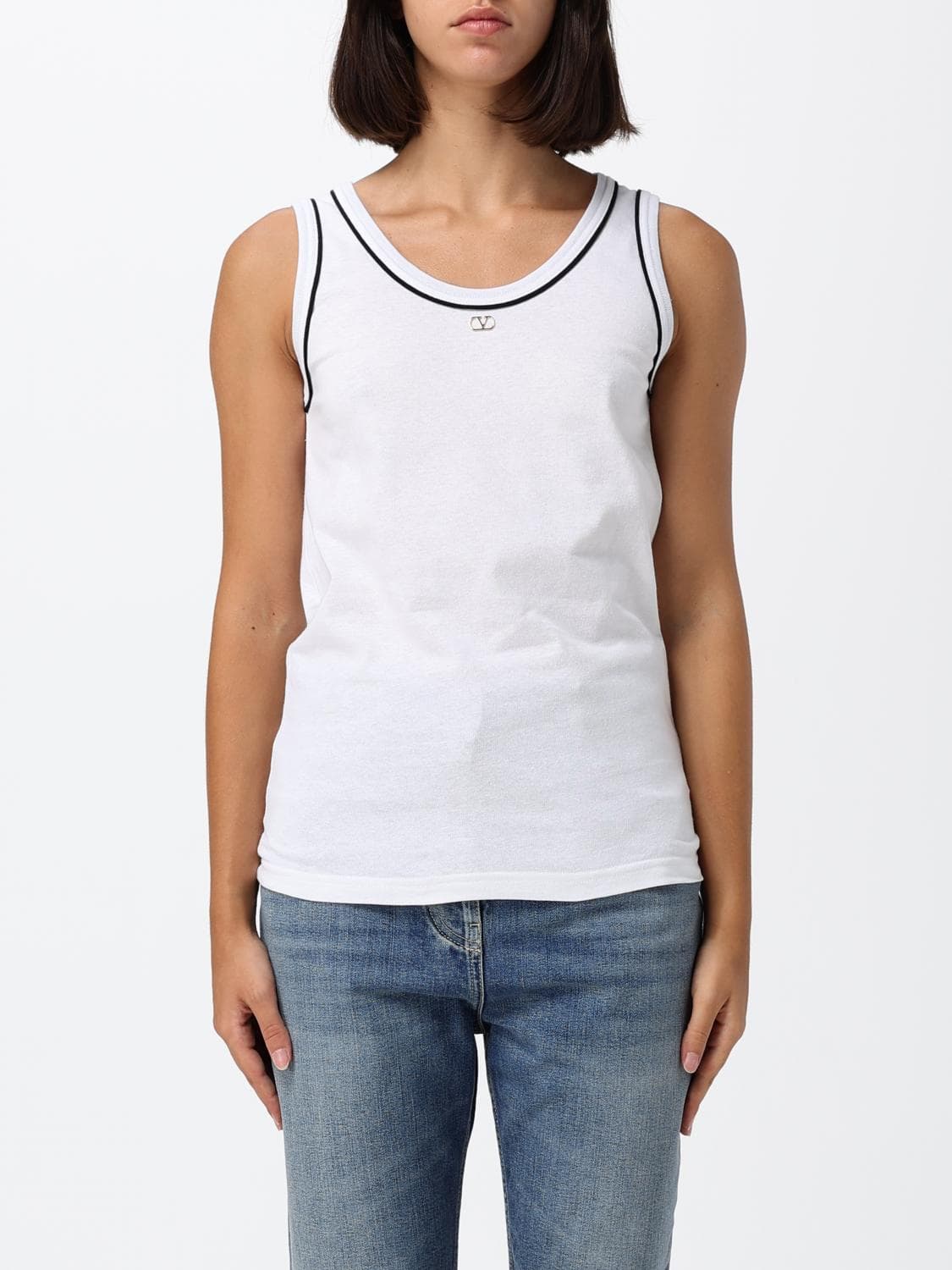 Valentino Garavani VLogo Signature Slim Fit Cotton Tank Top