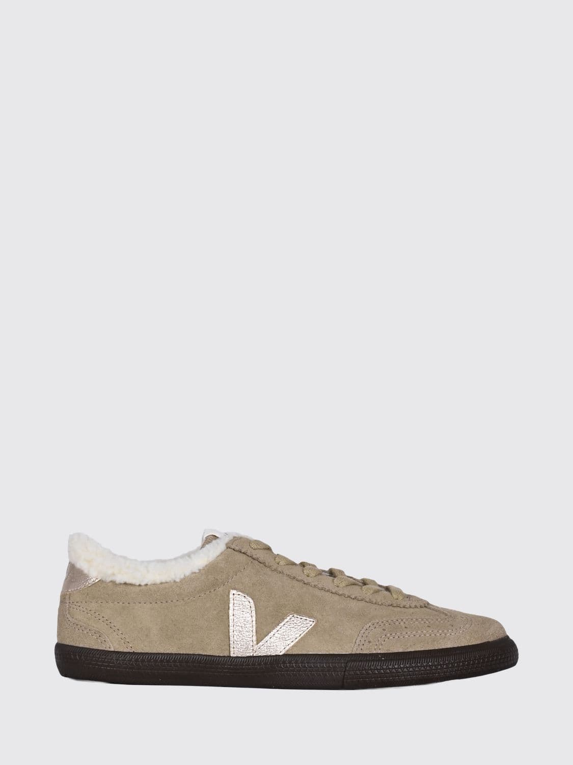 Veja Volley Suede Sneakers with Shearling Lining