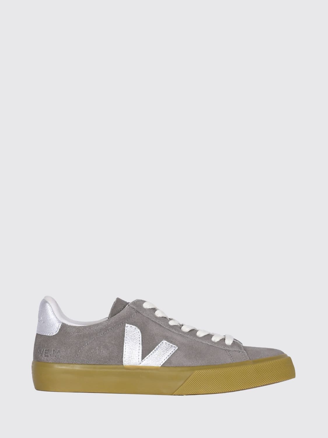 Veja Campo Low Top Sneakers in O. T. Leather with Contrast Logo