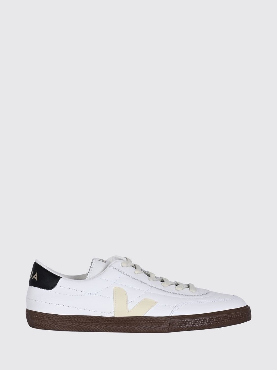 Veja Panenka Low Top Sneakers in O. T. Leather with Contrast Logo