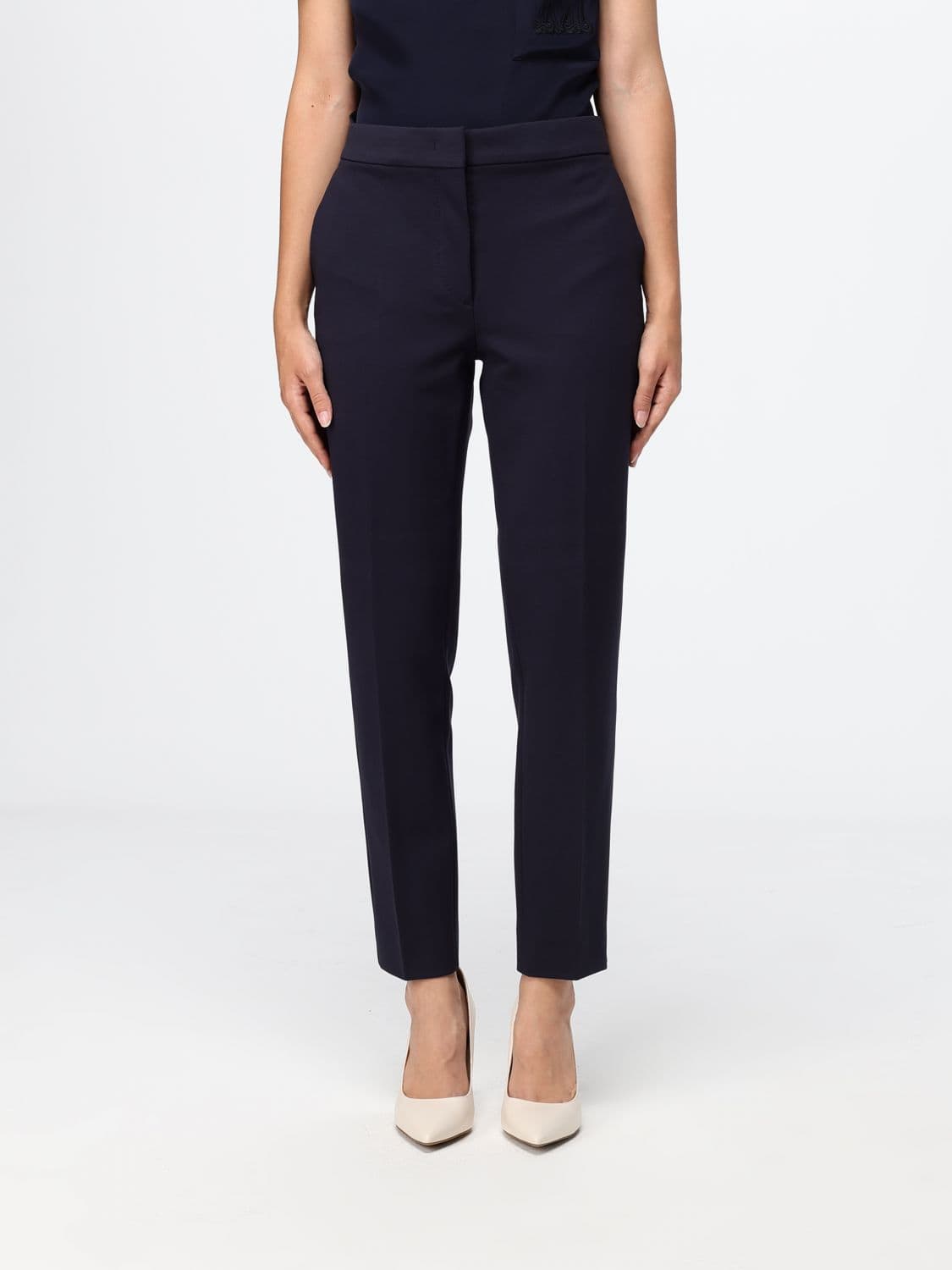 Max Mara Pegno Slim Fit Chino Trousers in Jersey