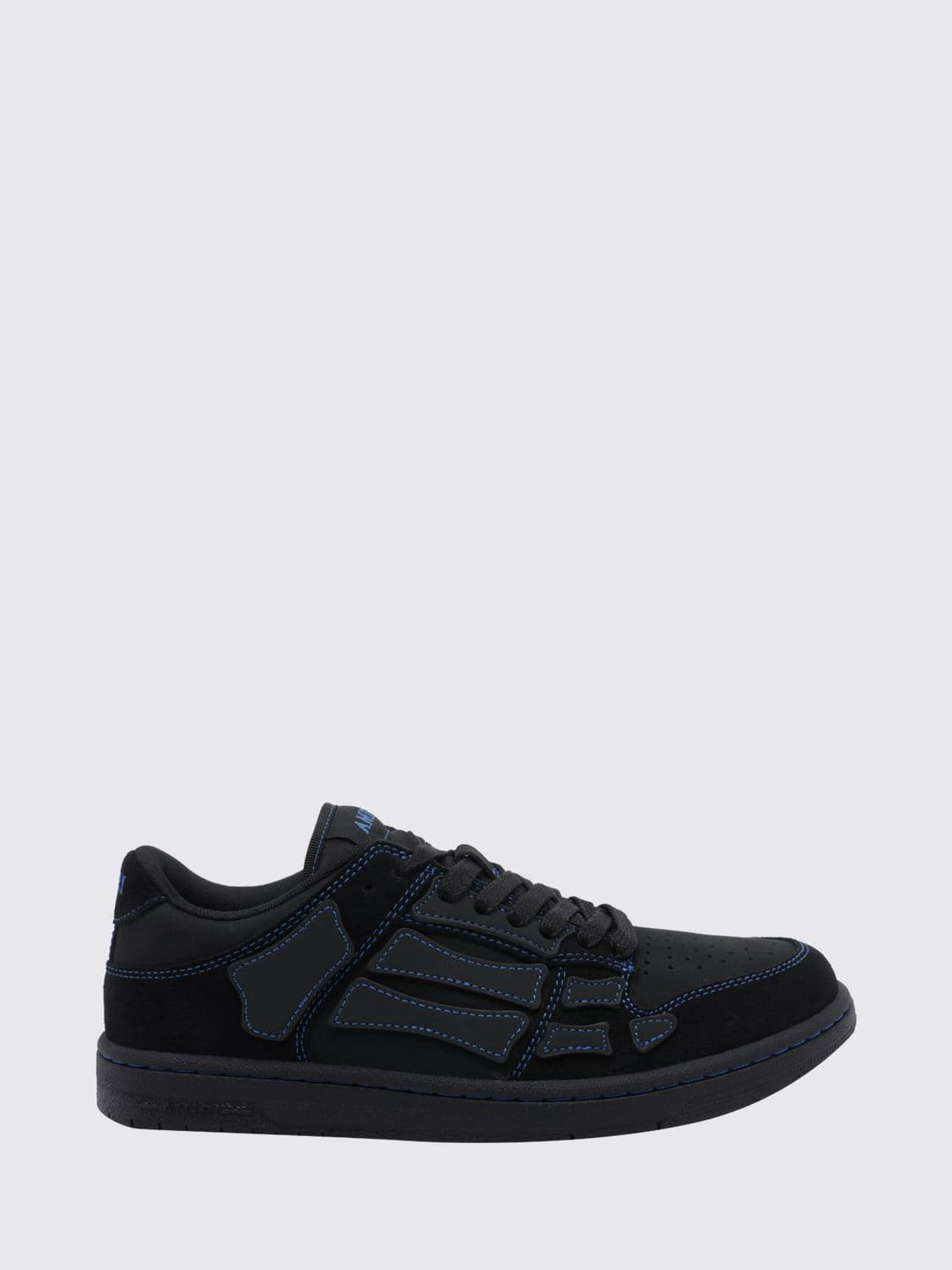 Amiri Skel Low-Top Sneakers in Leather with Embroidered Logo · 43