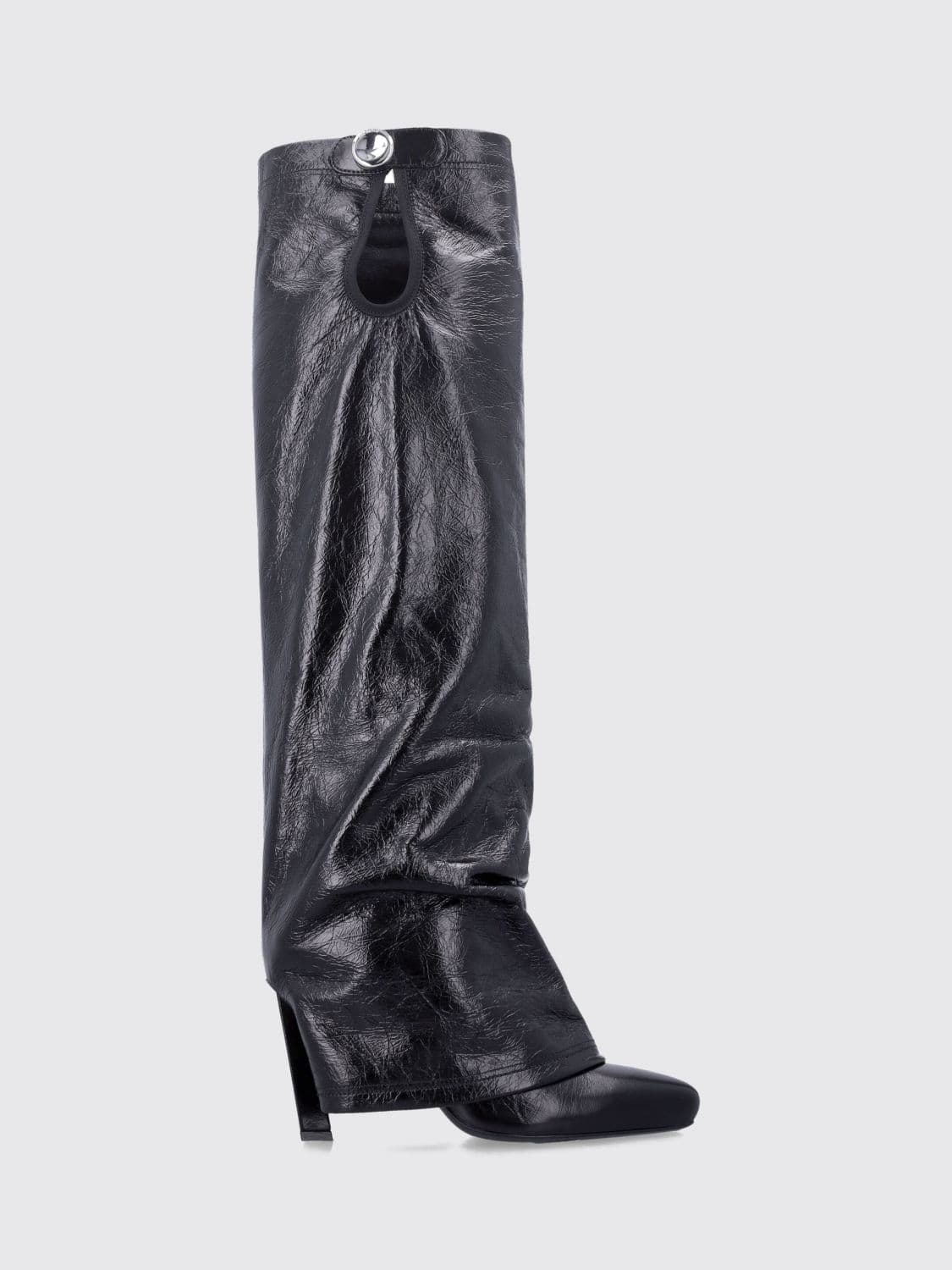 The Attico Leon High-Heeled Knee-High Boots in Leather