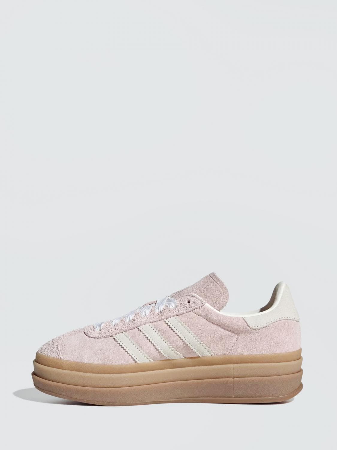 Adidas Originals Gazelle Bold Leather and Suede Platform Sneakers