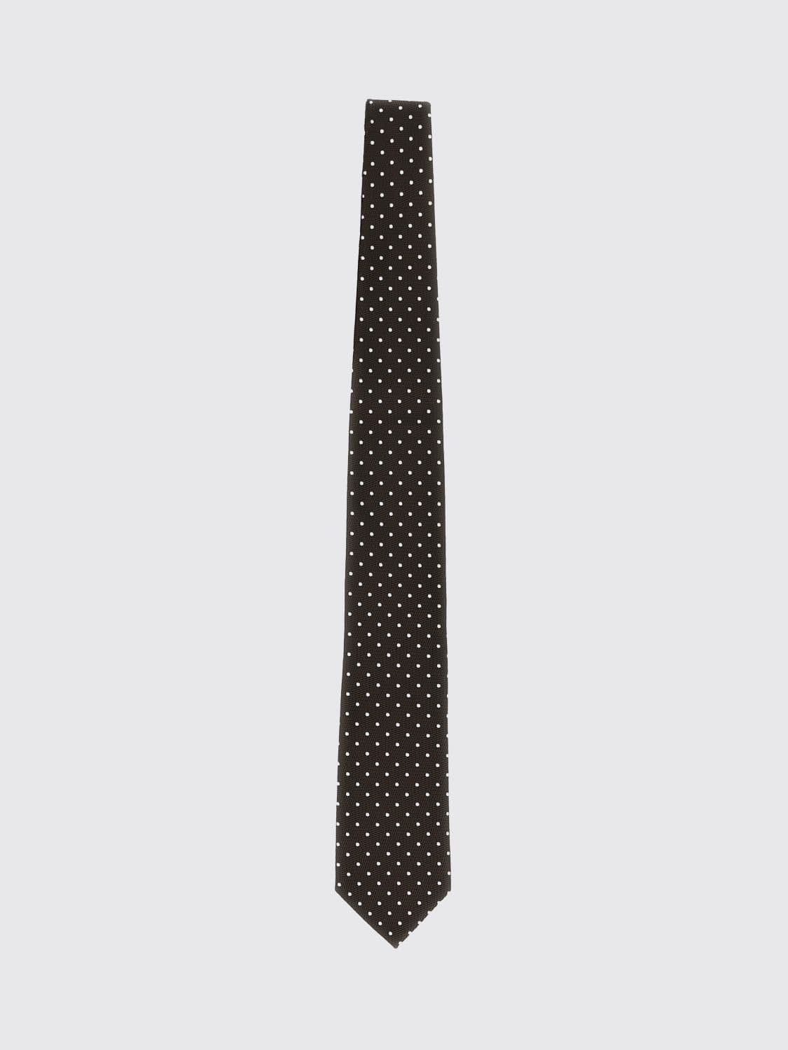 Tom Ford Pure Mulberry Silk Tie with Polka Dot Pattern · OS