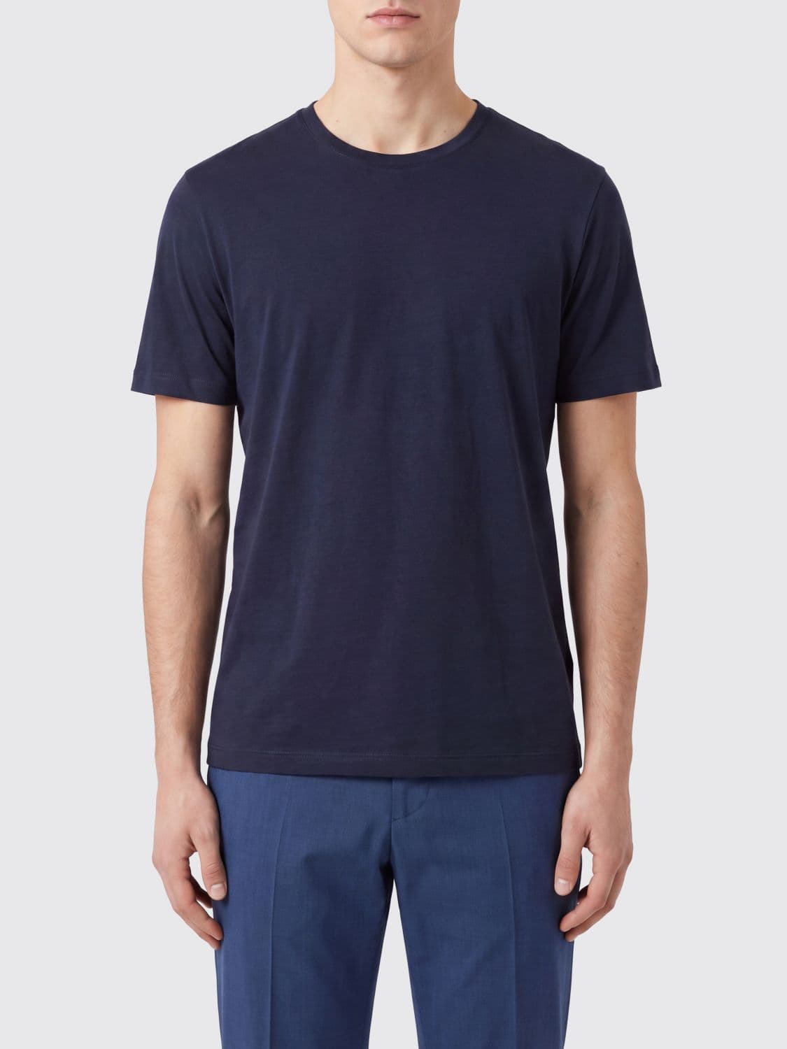 Herno Short-Sleeved Crew Neck T-Shirt in Pure Cotton · 50