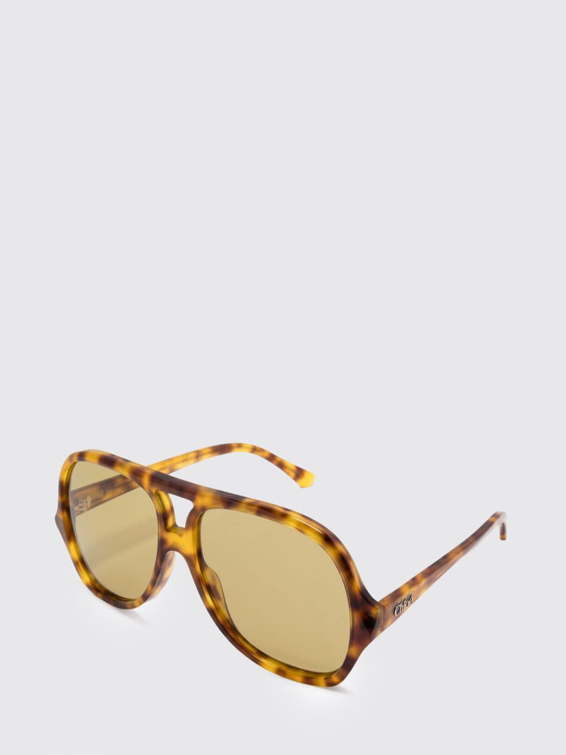Chloé Aviator Teardrop Sunglasses in Acetate with Double Bridge