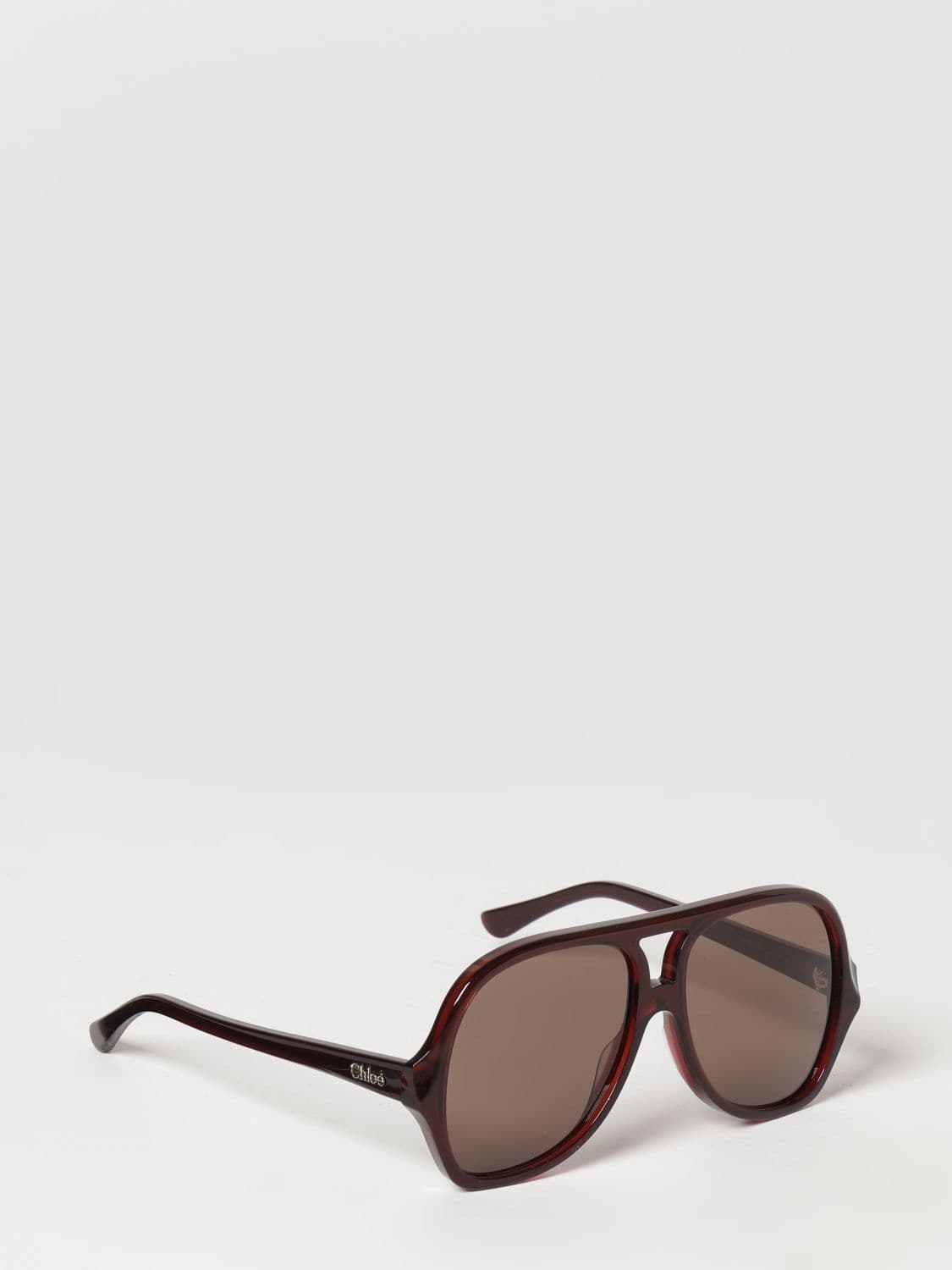 Chloé Aviator Teardrop Sunglasses in Acetate with Double Bridge