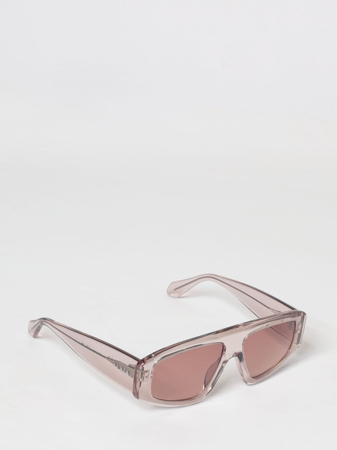 Alaïa Flared Frame Aviator Sunglasses in Acetate with Coloured Lenses · OS