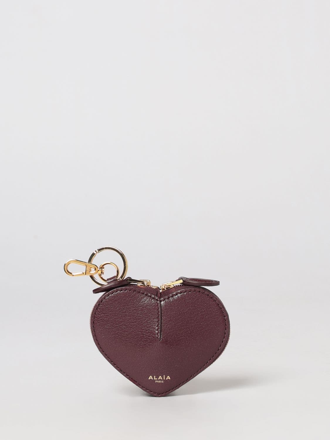 Alaïa Le Caur Heart-Shaped Calfskin Wallet with Zip · OS
