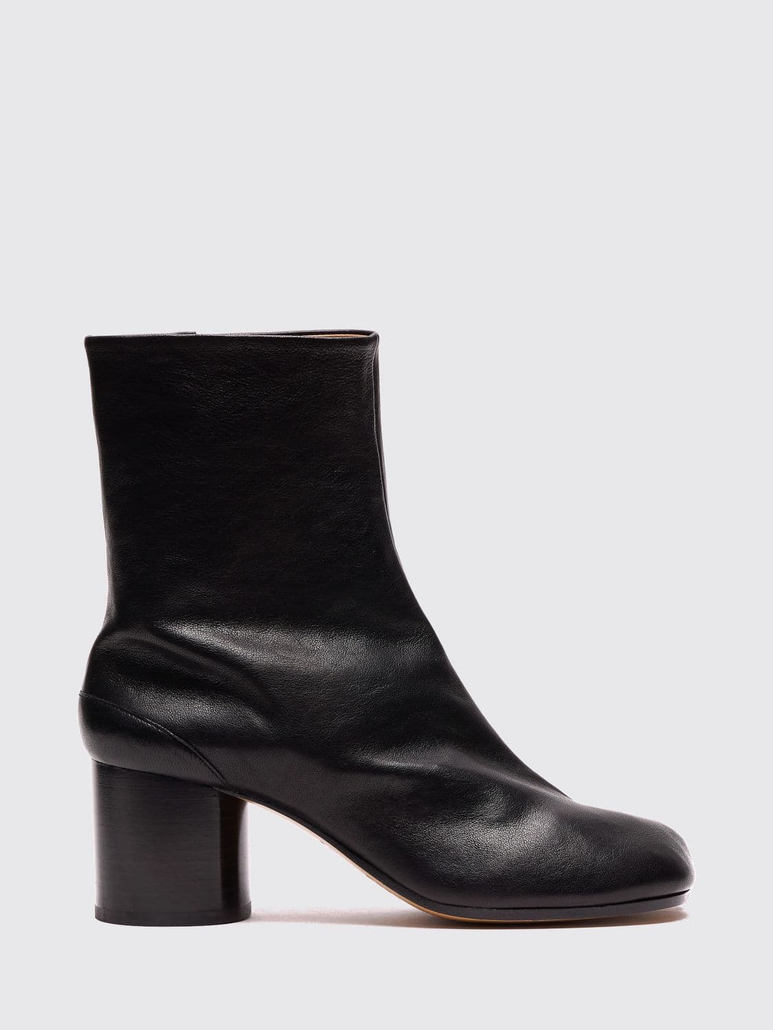 Maison Margiela Tabi Lambskin Ankle Boots with Cylindrical Heel