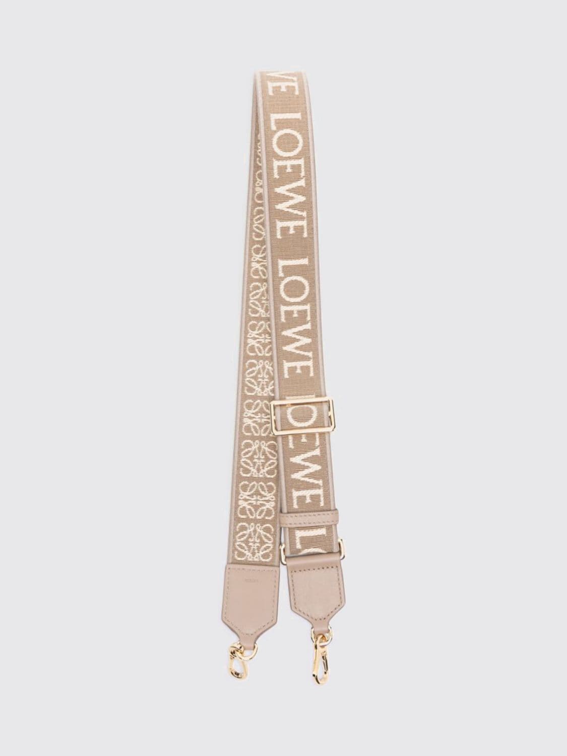 Loewe Adjustable Canvas and Leather Shoulder Strap with Jacquard Logo · OS