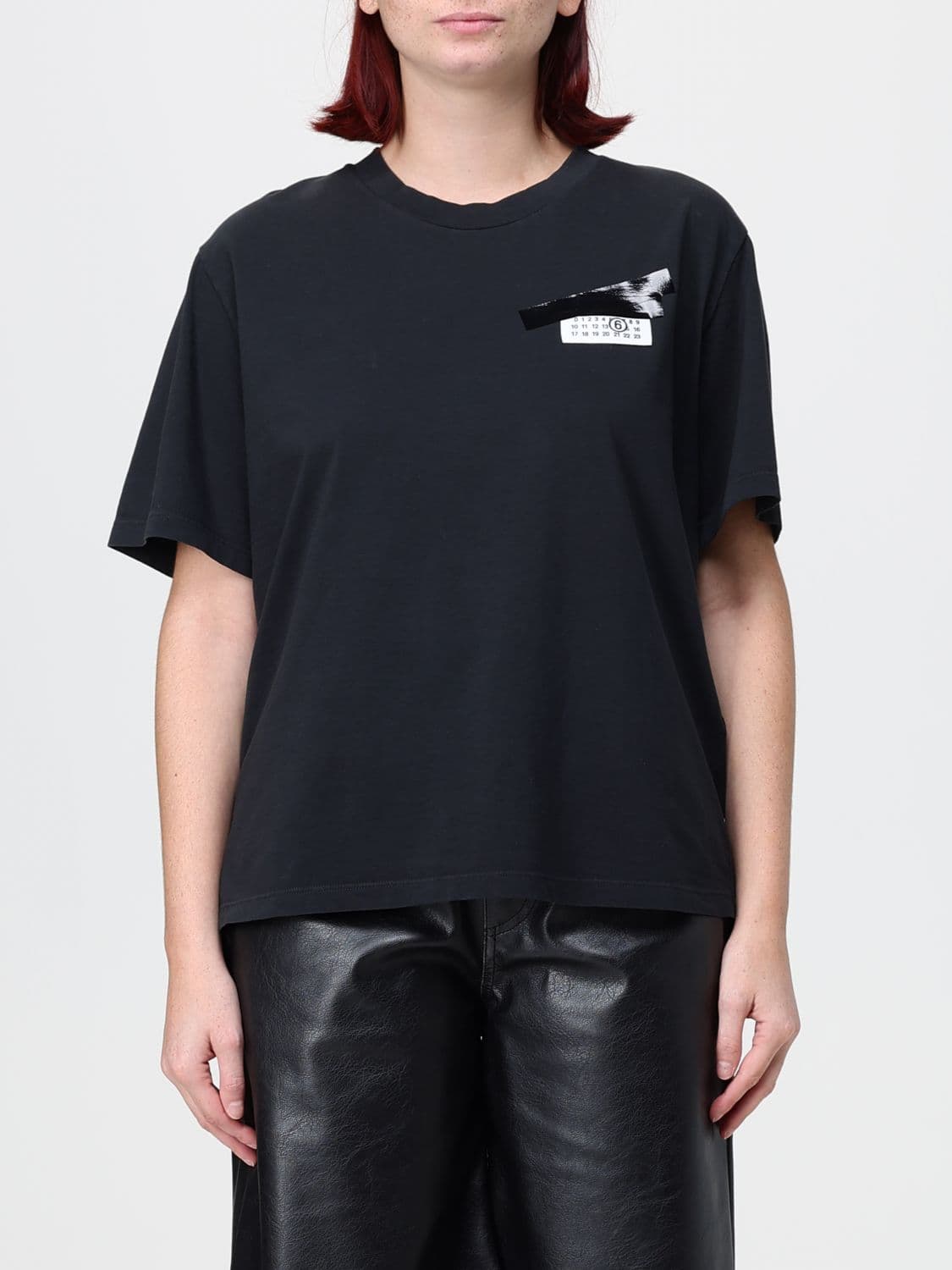 Mm6 Maison Margiela Cotton T-shirt with Numeric Logo
