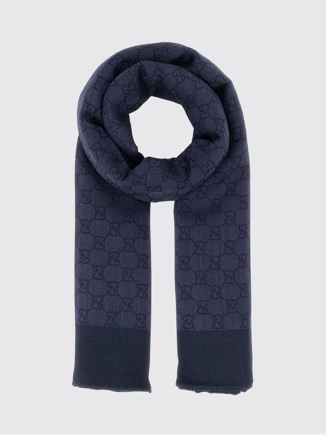 Gucci Jacquard GG Wool and Silk-Blend Scarf