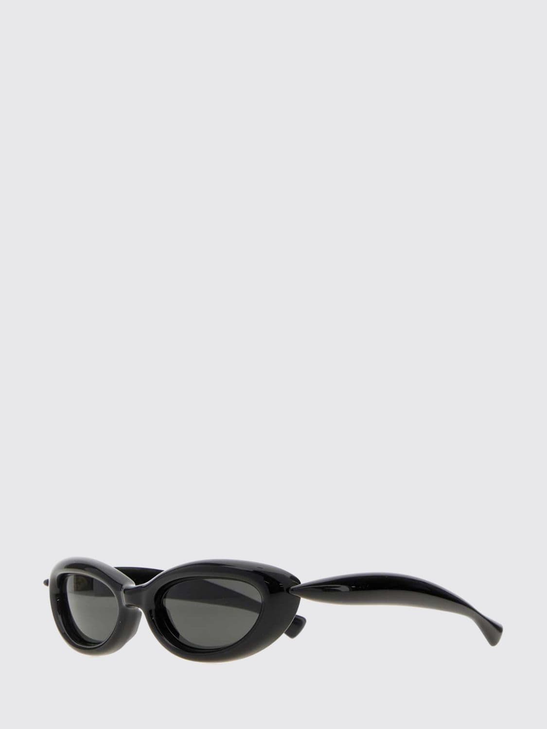 Bottega Veneta Sardine Cat-Eye Sunglasses with Oval Tortoiseshell Frame