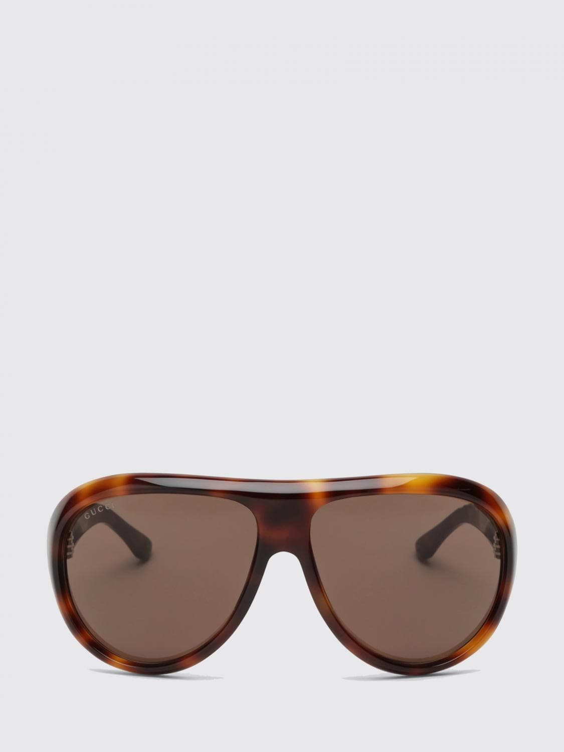 Gucci Teardrop-Shaped Aviator Sunglasses in Tortoiseshell Acetate