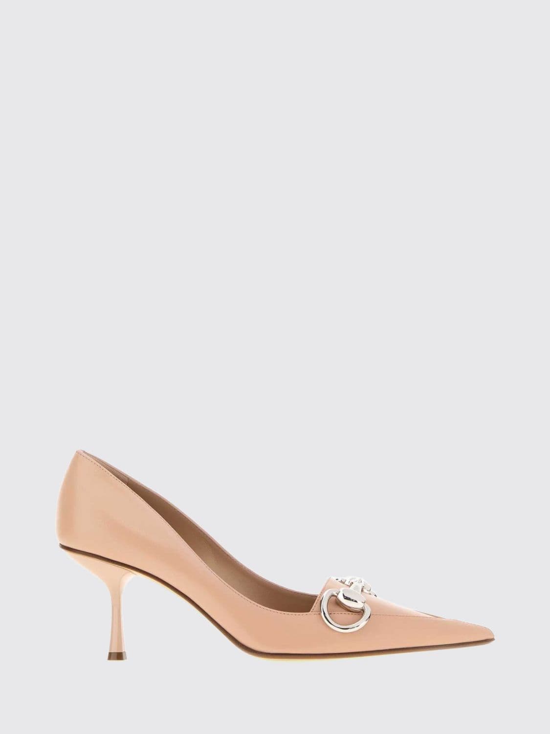 Gucci High-Heel Pumps in Smooth Leather with Horsebit Detail