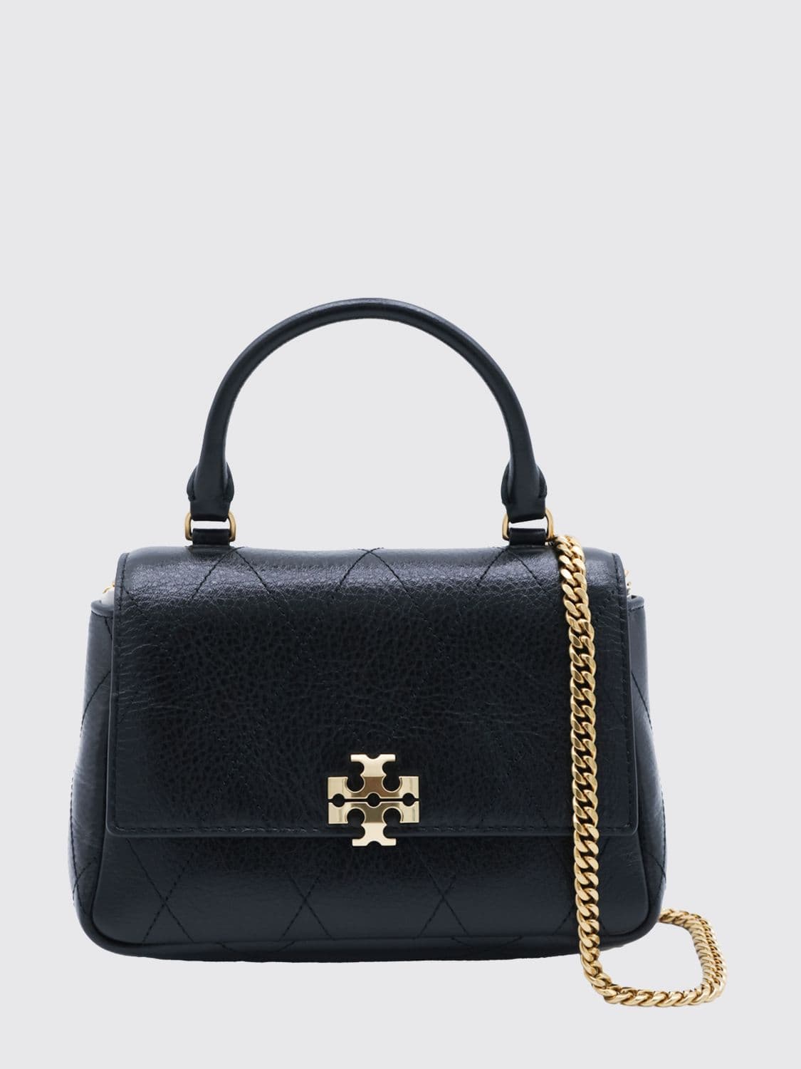 Tory Burch Charlie Mini Bag in Matelassé Leather with a Chain Strap · OS