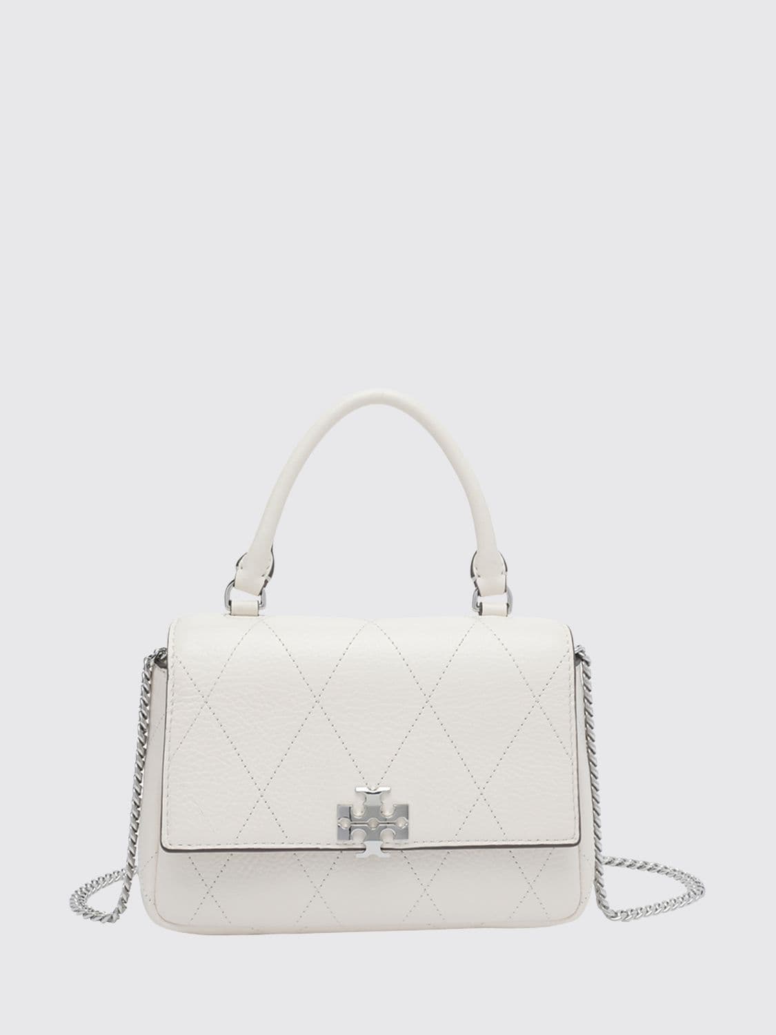 Tory Burch Charlie Mini Bag in Matelassé Leather with a Chain Strap · OS