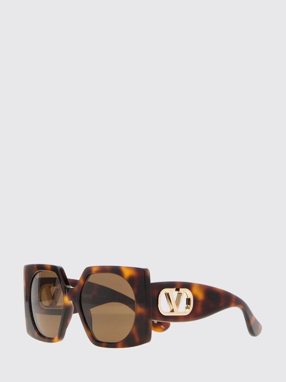 Valentino Garavani Square Sunglasses in Tortoiseshell Acetate · OS
