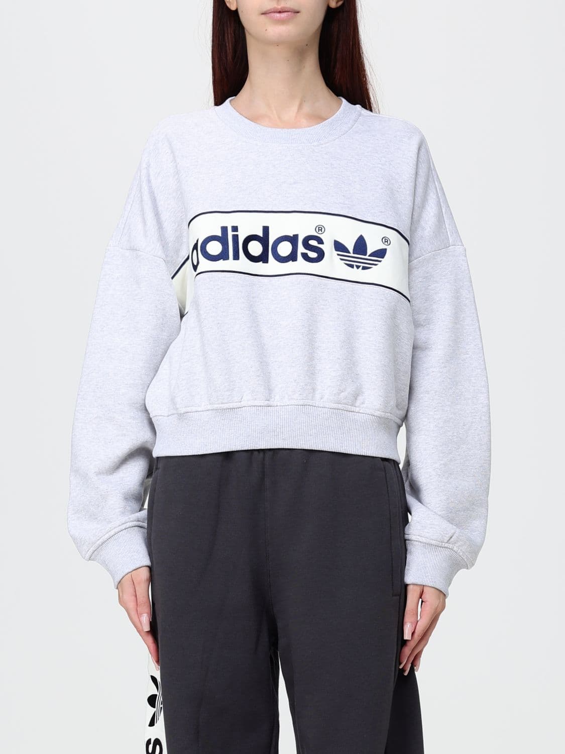 Adidas Originals Sweatshirt Woman color Grey