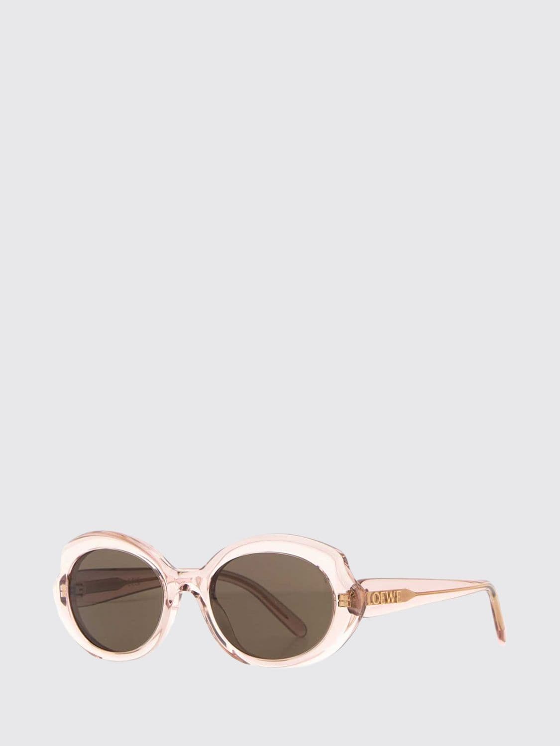 Loewe Pink Acetate Cat-Eye Sunglasses with Lettering Logo