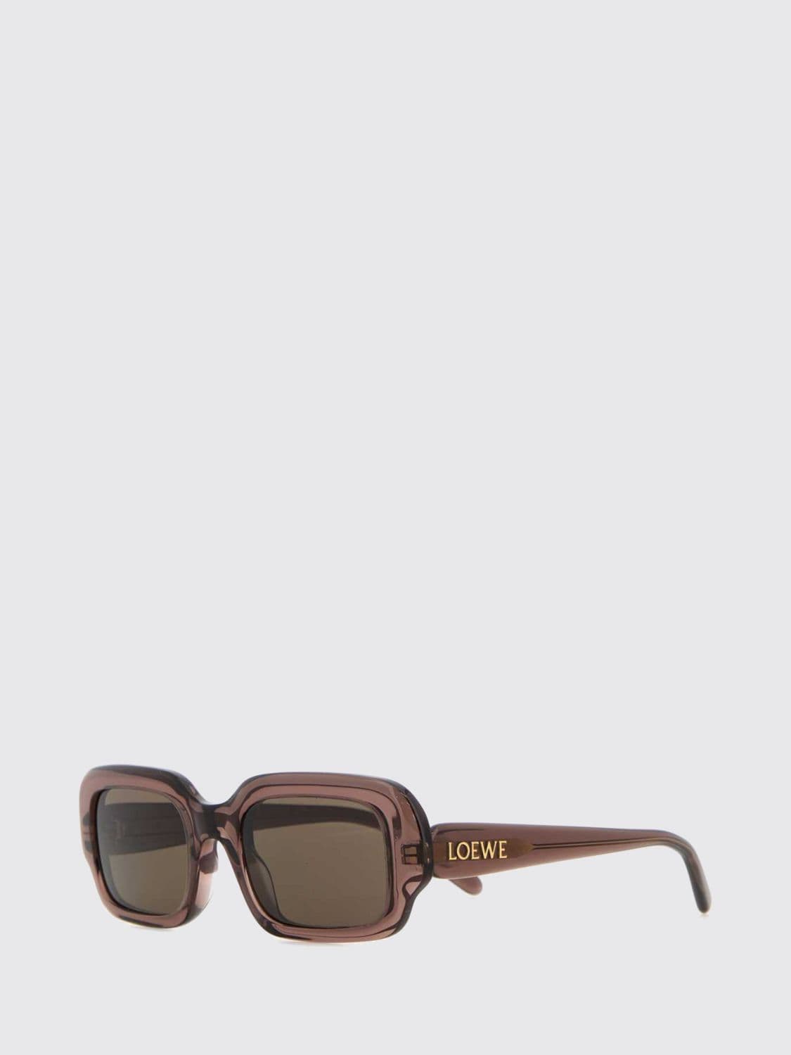 Loewe Slim Rectangular Cat-Eye Sunglasses in Black Acetate · OS