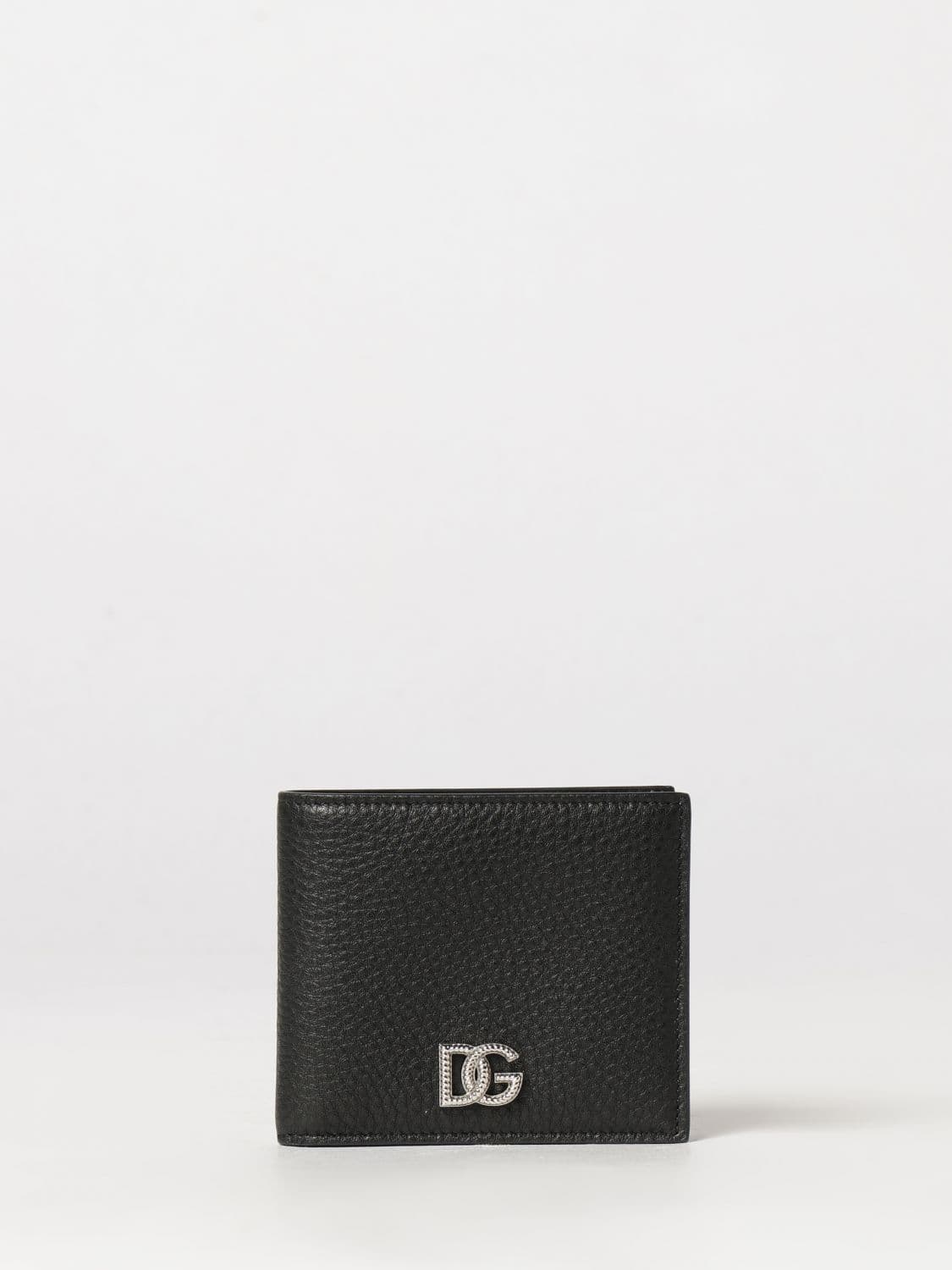 Dolce & Gabbana Grained Calfskin Bifold Wallet with DG Monogram