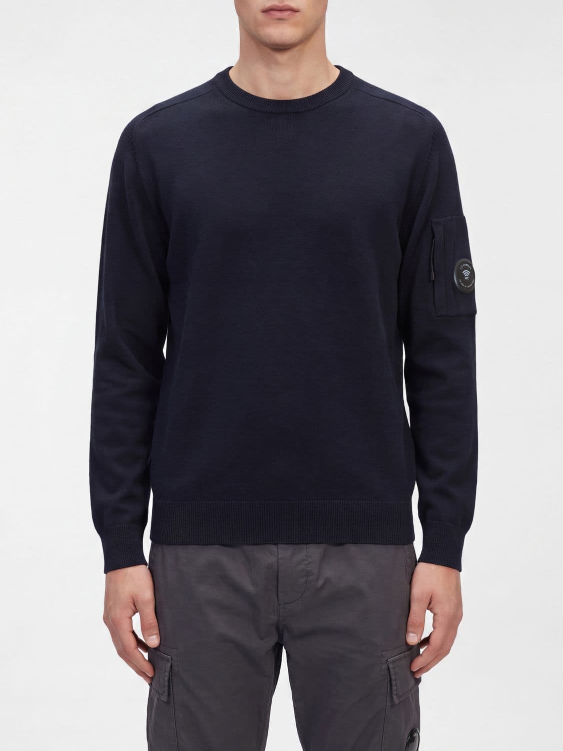 C.p. Company C. P. COMPANY Wool-Blend Crewneck Jumper with Ribbed Trims