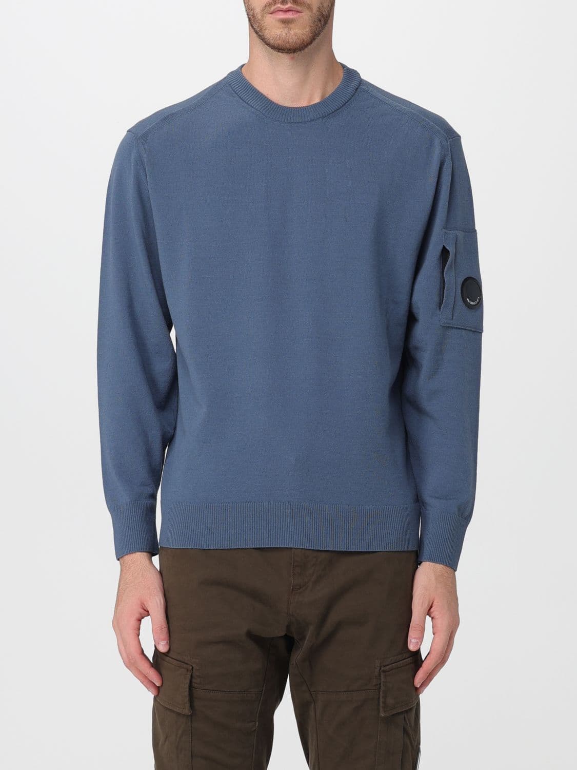 C.p. Company C. P. COMPANY Wool-Blend Crewneck Jumper with Ribbed Trims