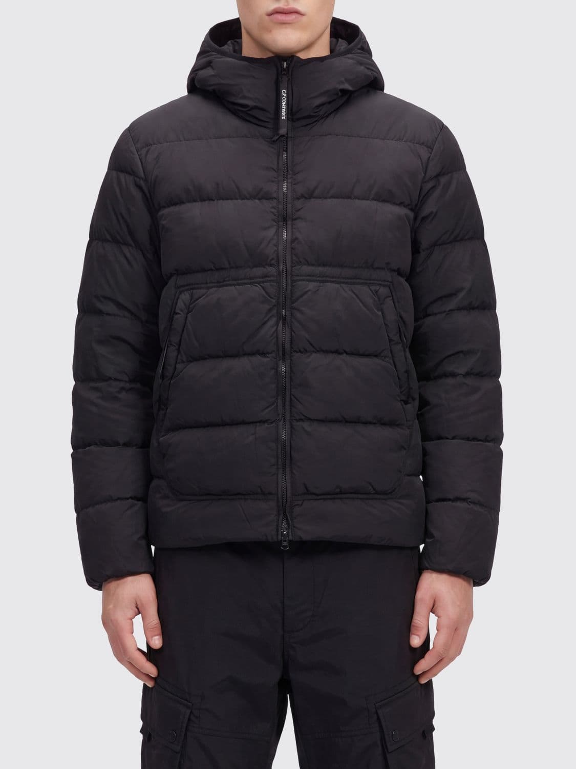C.p. Company C. P. COMPANY Chrome-R Goggle Hooded Down Jacket in Recycled Nylon