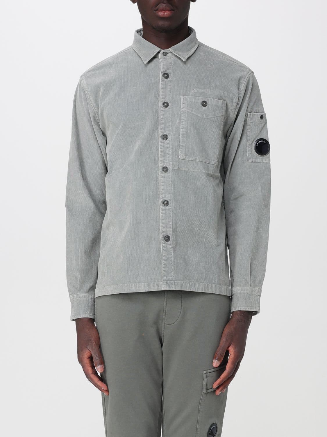 C.p. Company C. P. COMPANY Long-Sleeved Corduroy Shirt with Pocket · XL